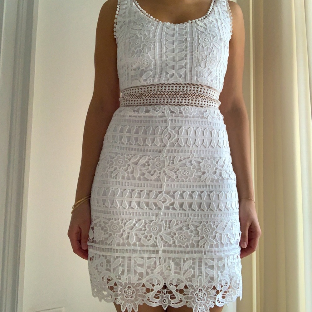 NEW Bebe White Mini Dress